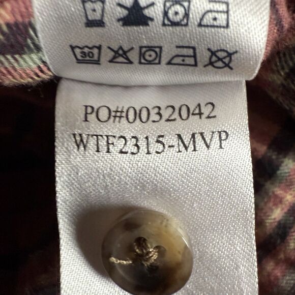 Faherty Olli Top In Red Mountain View Plaid Womens Size Large L Preppy Casual - Picture 14 of 14